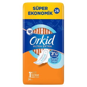 Orkid Ultra Extra Hijyenik Ped Normal Süper Ekonomik Paket 26'lı - Thumbnail