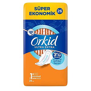 Orkid Ultra Extra Hijyenik Ped Normal Süper Ekonomik Paket 26'lı - Orkid