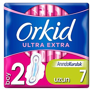 Orkid Ultra Extra Hijyenik Ped Uzun Tekli Paket 7'li - Orkid