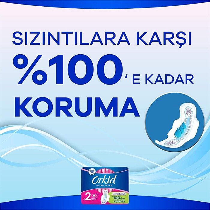Orkid Ultra Extra Hijyenik Ped Uzun Tekli Paket 7'li - 5