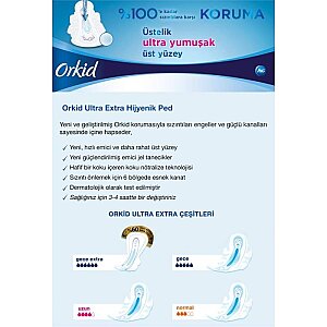 Orkid Ultra Extra Hijyenik Ped Uzun Tekli Paket 7'li - 7