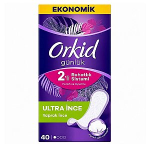 Orkid Yaprak Günlük Ped Normal Ekonomik Paket 40'lı - Orkid