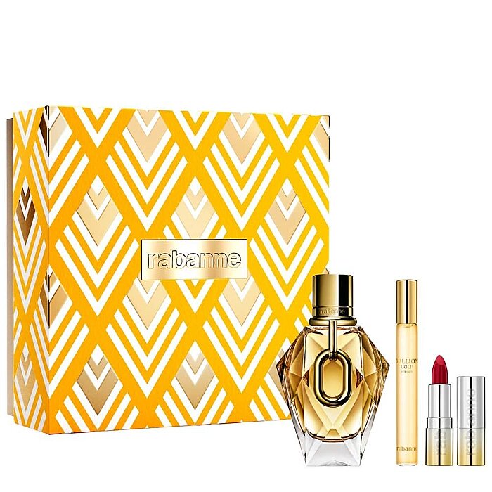 Paco Rabanne Million Gold For Her Kadın Parfüm Edp 90 Ml+Edp 10 Ml+Mini Dramalip Set - 1