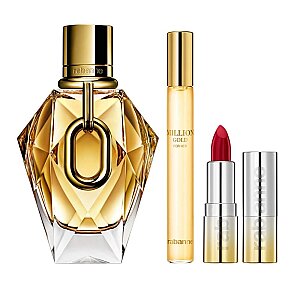 Paco Rabanne Million Gold For Her Kadın Parfüm Edp 90 Ml+Edp 10 Ml+Mini Dramalip Set - 3
