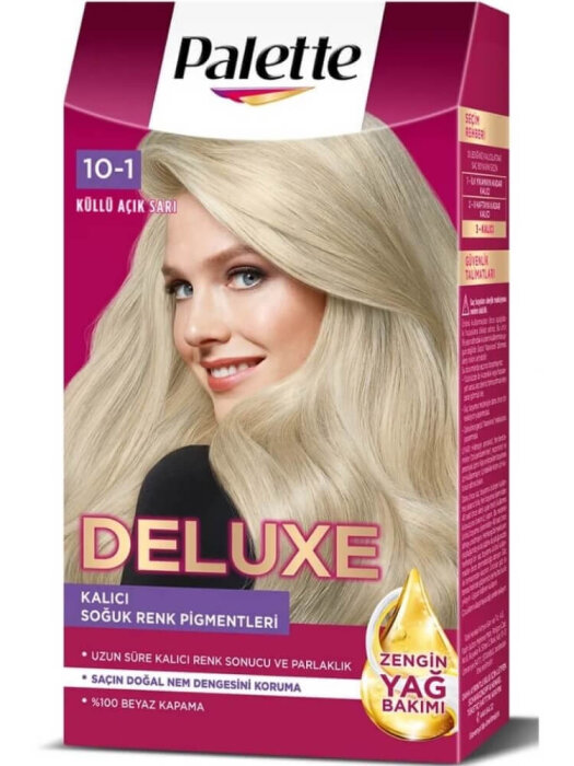 Palette Deluxe Set Saç Boyası 10.1 Küllü Açık Sarı - 1