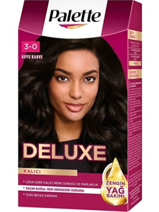 Palette Deluxe Set Saç Boyası 3.0 Koyu Kahve - 1