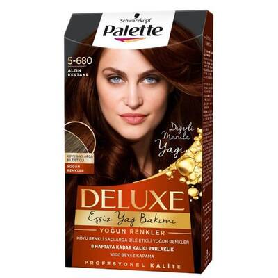 Palette Deluxe Set Saç Boyası 5.680 Altın Kestane