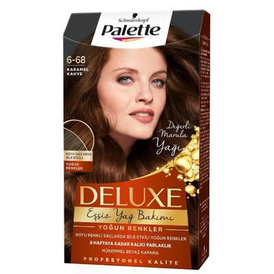 Palette Deluxe Set Saç Boyası 6.68 Karamel Kahve