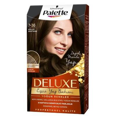 Palette Deluxe Set Saç Boyası 7.36 Küllü Kestane