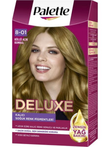Palette Deluxe Set Saç Boyası 8.01 Küllü Açık Kumral 