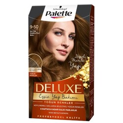 Palette Deluxe Set Saç Boyası 9.50 Altın Parıltılı Bal - Thumbnail