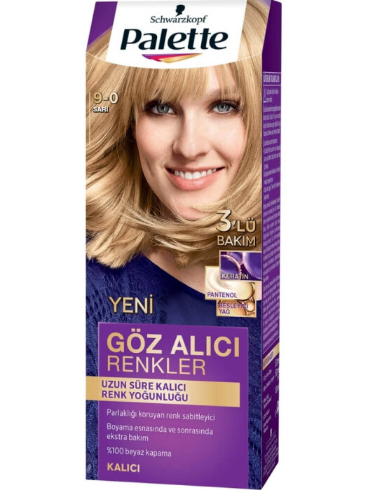 Palette Göz Alıcı Renkler Saç Boyası 9.0 Sarı - 1