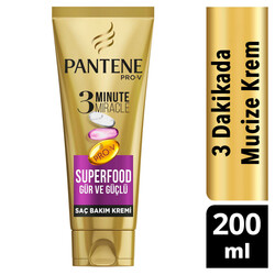 Pantene 3 Minute Miracle Saç Bakım Kremi Superfood 200 Ml - Thumbnail