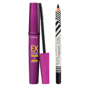 Pastel Express Volume+Lenght Maskara + Göz Kalemi Set - Pastel