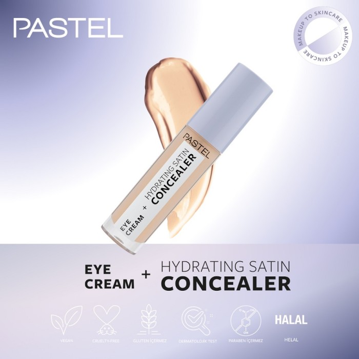 Pastel Eye Cream+Hydrating Satin Concealer 62 Ivory
