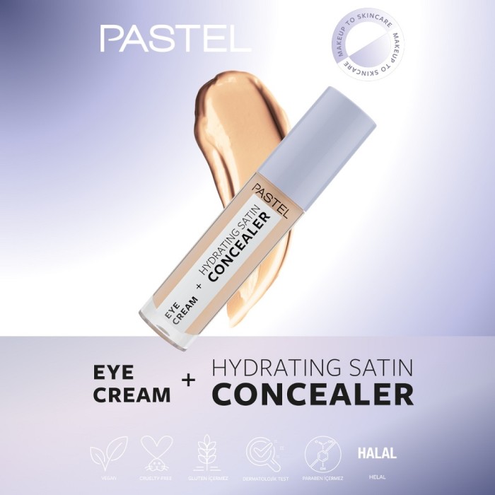 Pastel Eye Cream+Hydrating Satin Concealer 64 Medium Light
