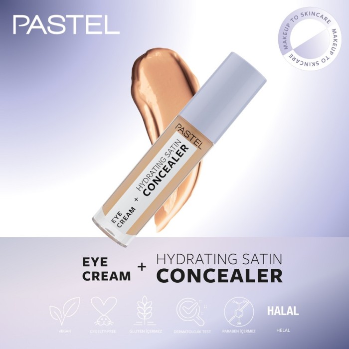 Pastel Eye Cream+Hydrating Satin Concealer 66 Deep Medium