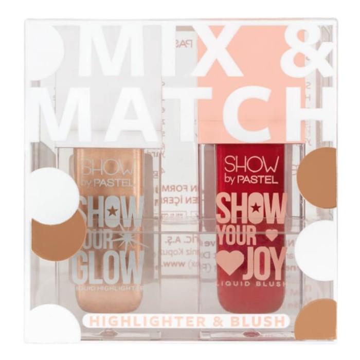 Pastel Liquid Highlighter 72 & Joy Liquid Blush 52 Set - 1