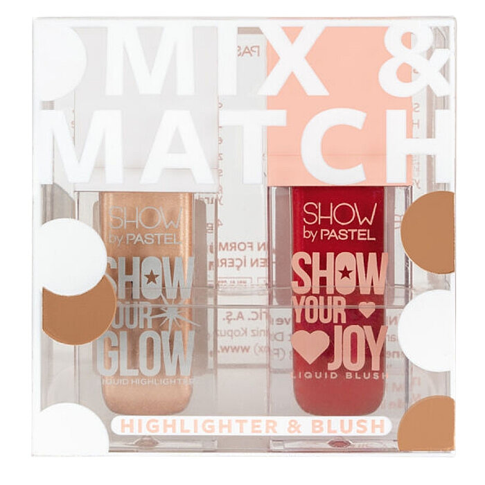 Pastel Liquid Highlighter 72 & Joy Liquid Blush 52 Set - 1