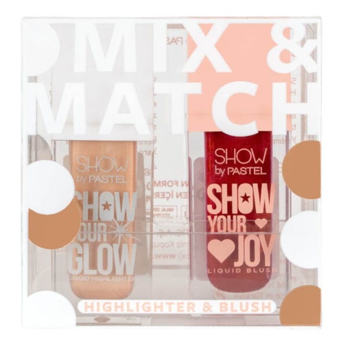 Pastel Liquid Highlighter 72 & Joy Liquid Blush 55 Set - 1