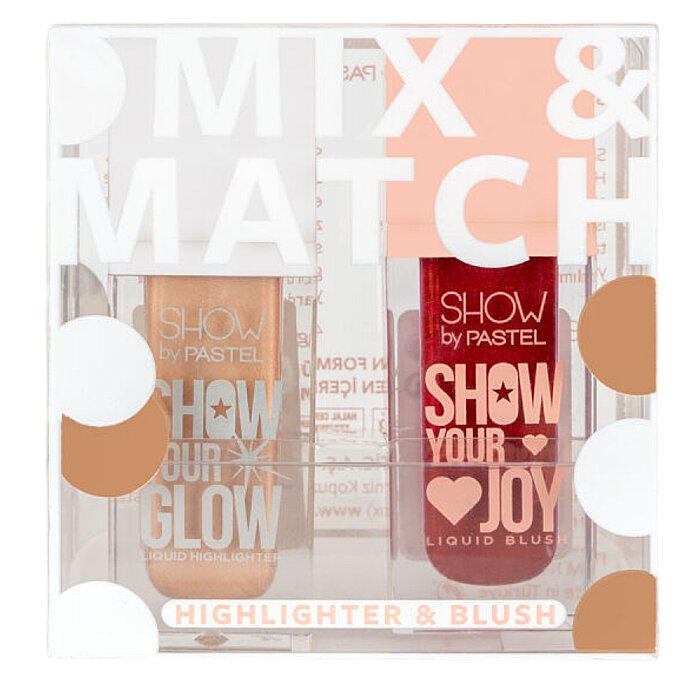 Pastel Liquid Highlighter 72 & Joy Liquid Blush 55 Set - 1