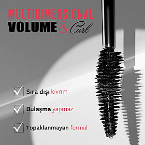 Pastel Multidimensional Volume&Curl Mascara Black - 3