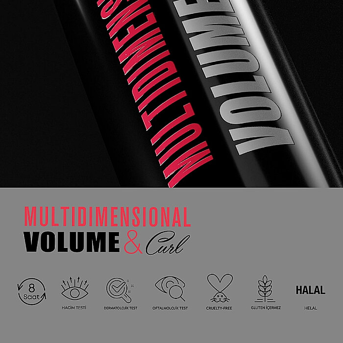Pastel Multidimensional Volume&Curl Mascara Black - 8