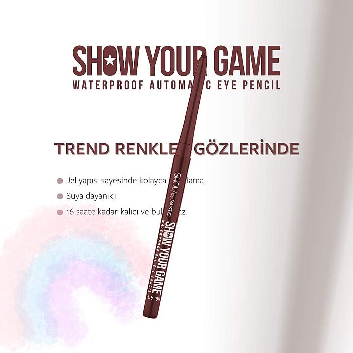 Pastel Pen Eye Show By Show Your Game Gel Waterproof 415 - 4