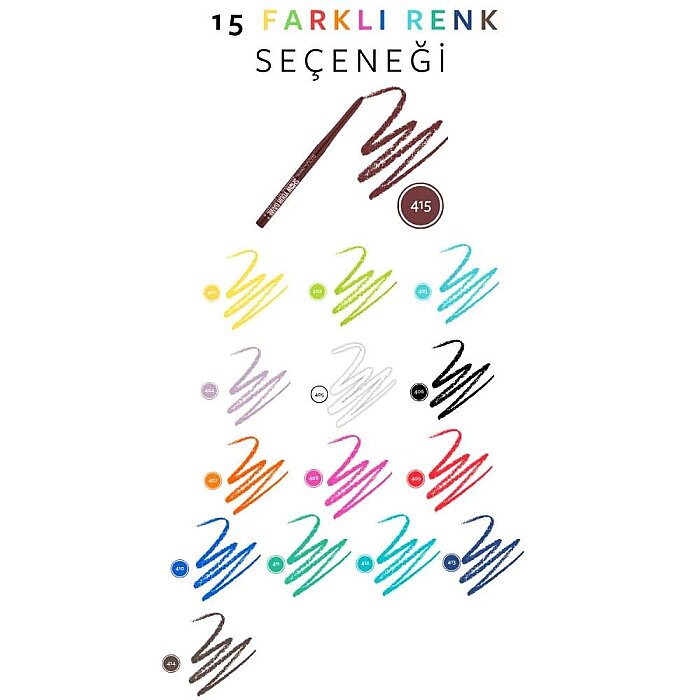 Pastel Pen Eye Show By Show Your Game Gel Waterproof 415 - 3