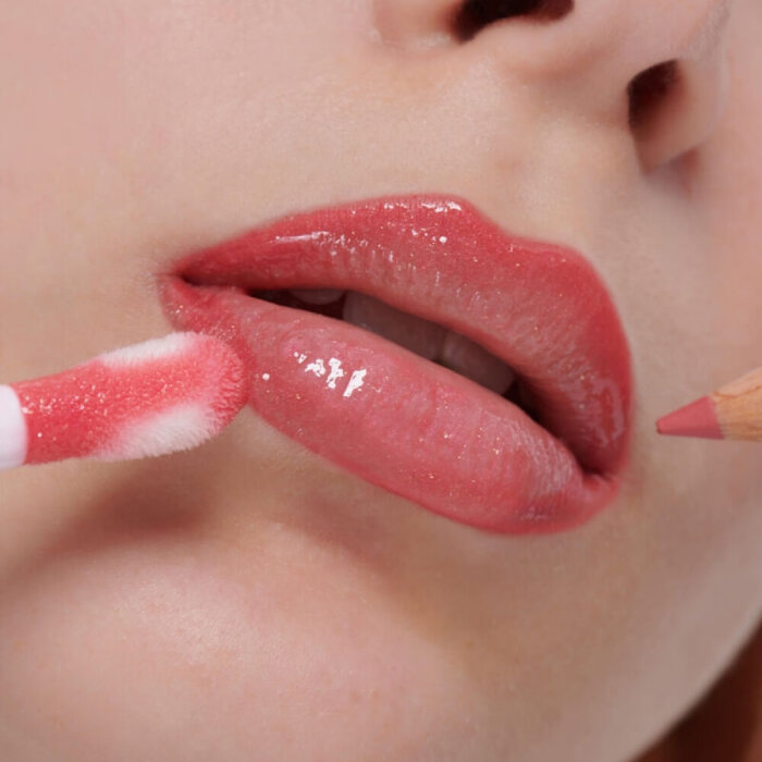 Pastel Plump Gloss 206 + Contour Lip Liner 51 Set - 2