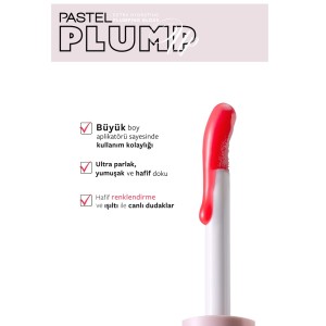 Pastel Plump Up Dolgunlaştıran Dudak Parlatıcısı 204 Spicy Sweet + Lip To Cheek Tint Carmen - Thumbnail