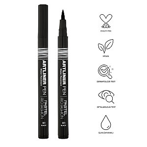 Pastel Profashion Artliner Pen Eyeliner 01 Black - 5