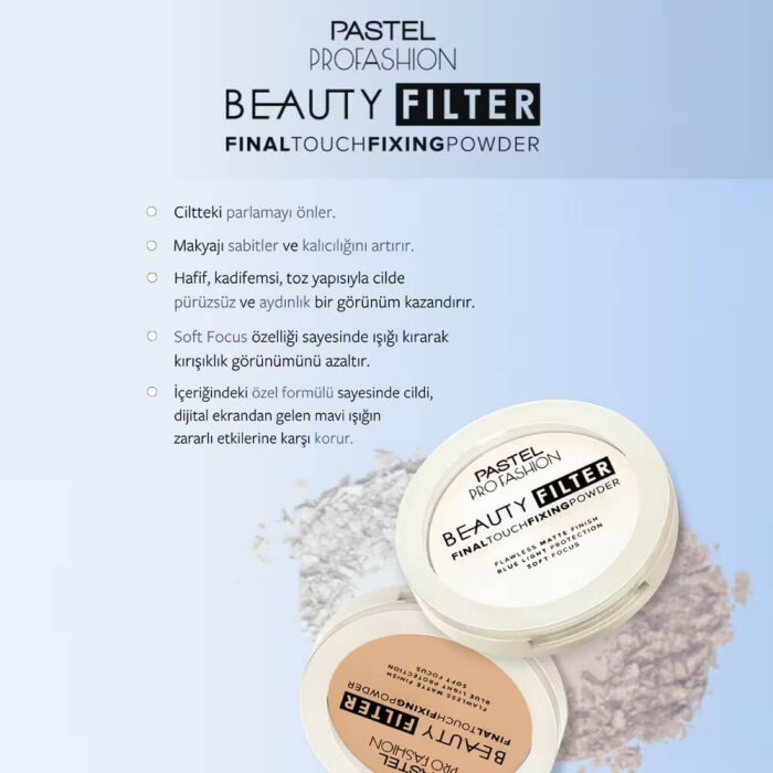 Pastel Profashion Beauty Filter Makyaj Sabitleyici Transparan Pudra 02 - 5