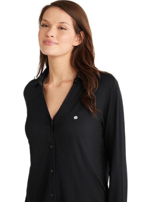 Penye Mood 9714 Kadın Pijama Takımı Siyah - 3