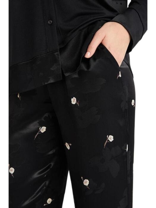 Penye Mood 9714 Kadın Pijama Takımı Siyah - 4