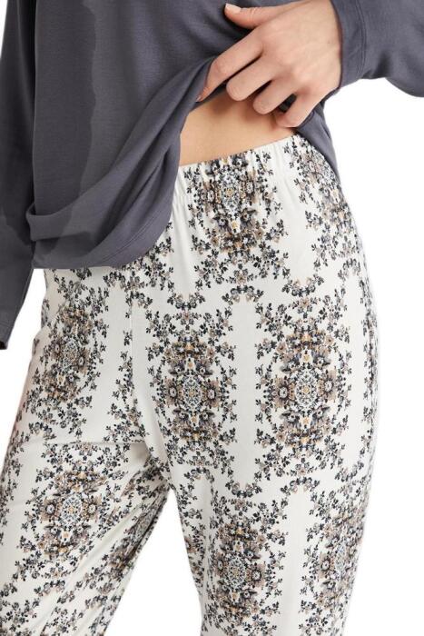 Penye Mood 9716 Kadın Pijama Takımı Antrasit - 3