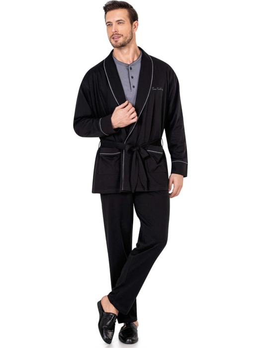 Pierre Cardin 5605 Rob Pijama Takımı Siyah - 1