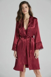 Pierre Cardin 6965 Saten Altılı Takım Bordo - 