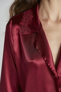 Pierre Cardin 6965 Saten Altılı Takım Bordo - 7