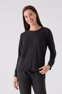 Pierre Cardin 8925-S-X Kadın Uzun Kollu Pijama Takımı Siyah - 2