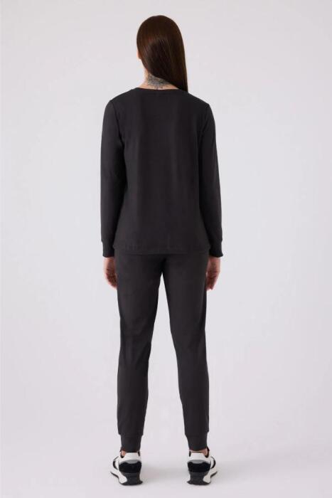 Pierre Cardin 8925-S-X Kadın Uzun Kollu Pijama Takımı Siyah - 4