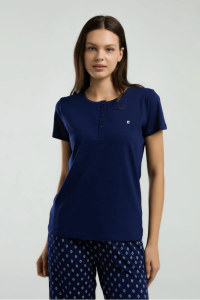 Pierre Cardin 8953-S Bayan Pijama Takımı Lacivert - Pierre Cardin