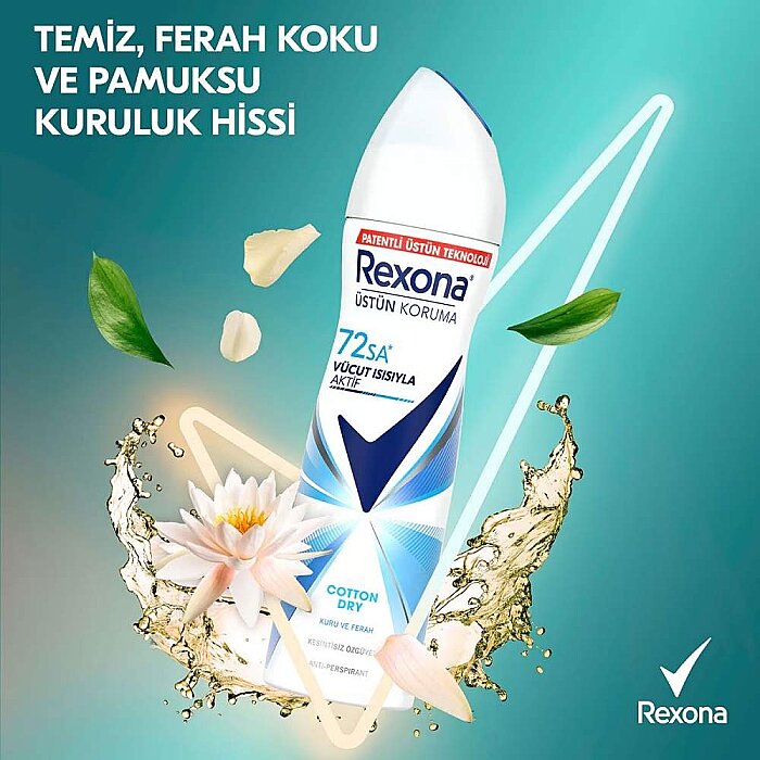 Rexona Cotton Dry Deodorant 150 Ml - 4