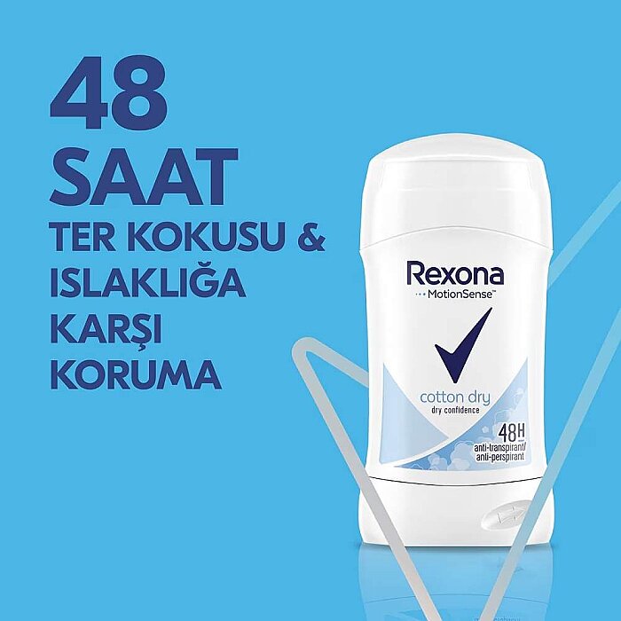 Rexona Cotton Dry Kadın Deo Stick 40 Ml - 2