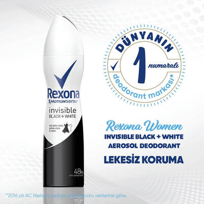 Rexona Invisible Black&White Kadın Deodorant 200 Ml