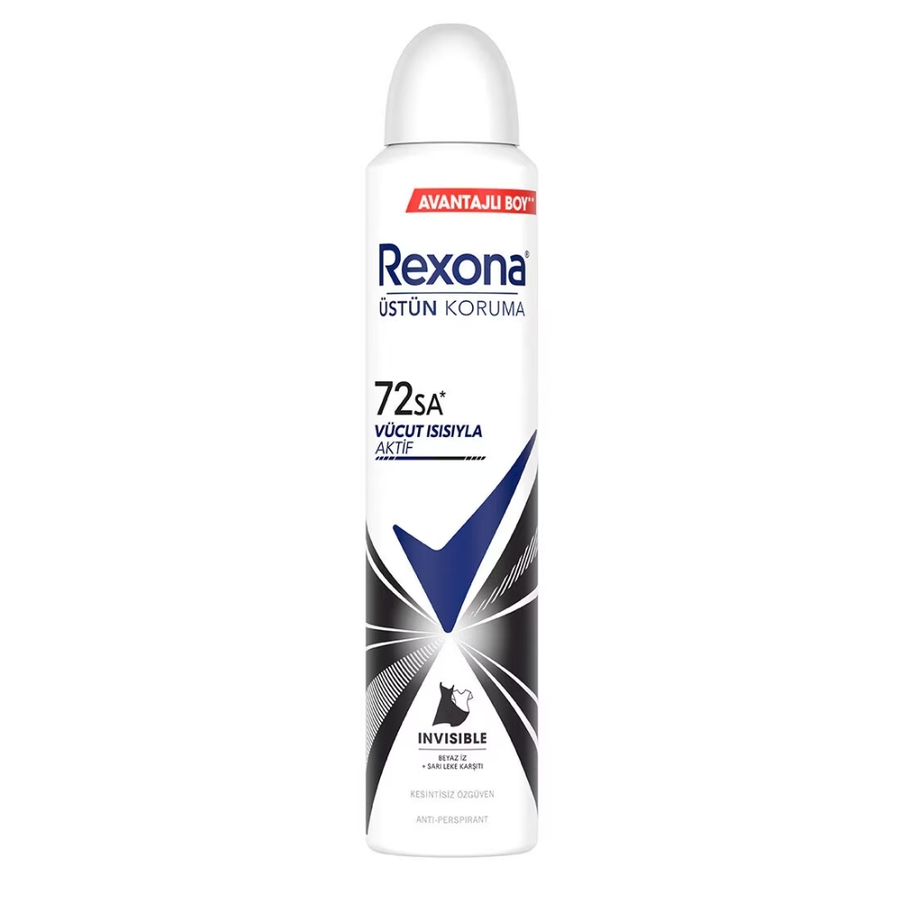 Rexona Invisible Black&White Kadın Deodorant 200 Ml
