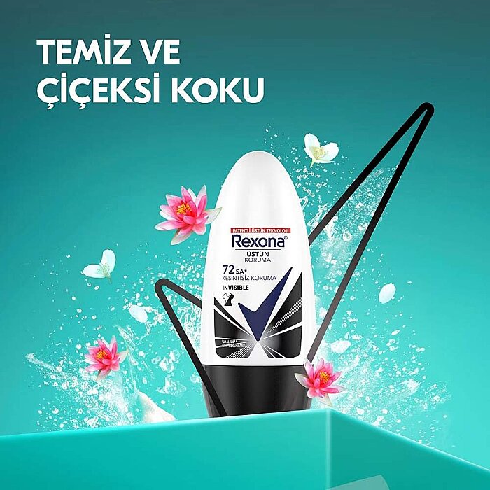 Rexona Invisible Black&White Kadın Roll-On 50 Ml - 3
