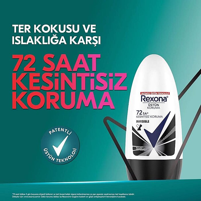 Rexona Invisible Black&White Kadın Roll-On 50 Ml - 2