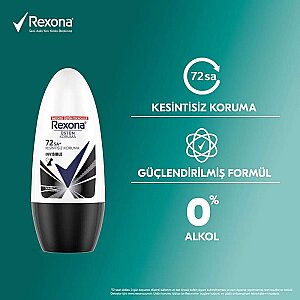 Rexona Invisible Black&White Kadın Roll-On 50 Ml - 4