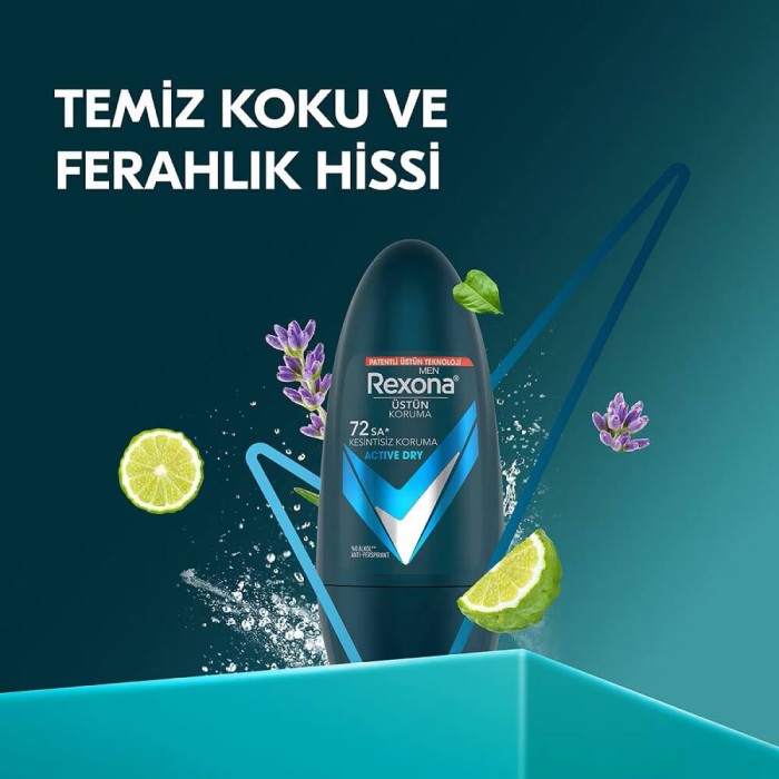 Rexona Men Active Dry 72H Roll-On 50 Ml